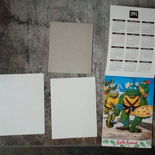 Vintage 1991 Collectible Calendar Set with 11 Memorabilia Cards, like new