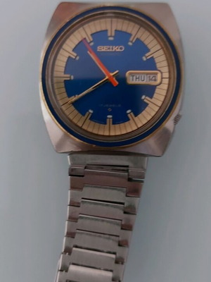 Seiko DX 6106-8599 automatic men's watch used, blue dial