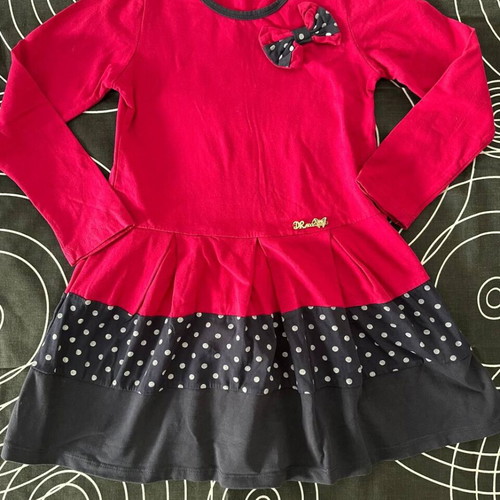 Dr. Moda girls dress like new, size 4–5 years, red