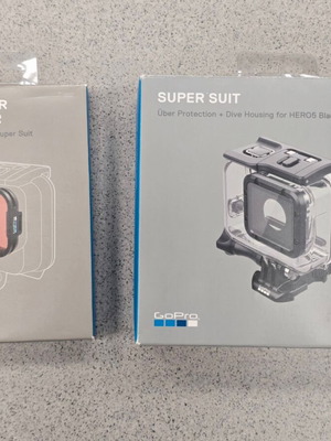 GoPro Hero 5/6/7 Super Suit θήκη αδιάβροχη σαν καινούργια με φίλτρο δώρο