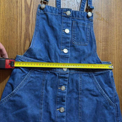 Bershka denim salopette skirt like new, blue, size M