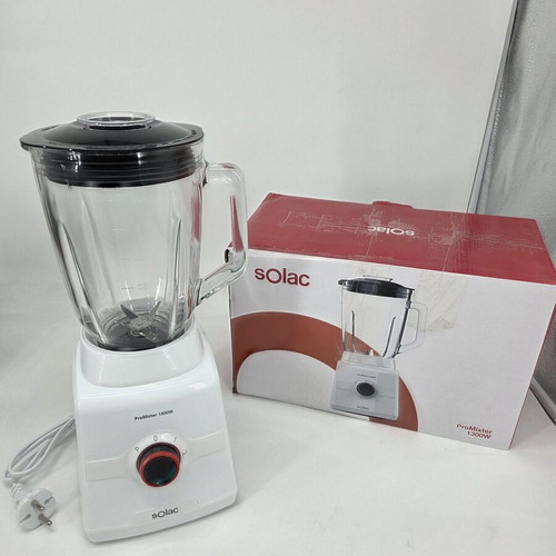 Solac ProMixter Blender 1300W New, Glass Jar 1.5L