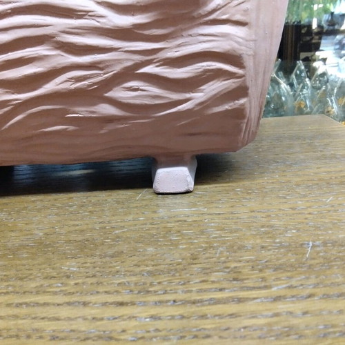 Clay flower pot for outdoor garden like new 11x27x14 cm