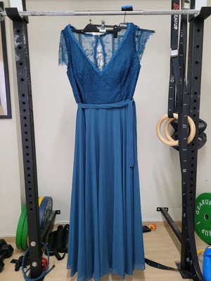 Mascara London evening maxi dress new, size XL, blue