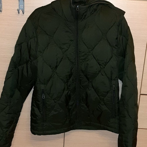 H&M waterproof hooded jacket medium, dark olive green