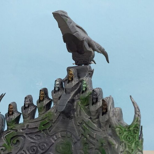 Skyrim Dragon Priest Altar 3D printed figure new, hand-painted, 20 cm