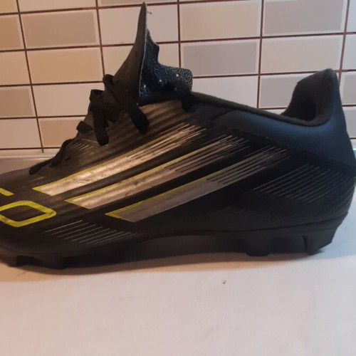 Adidas Performance F50 Club football shoes, black with studs, size 42