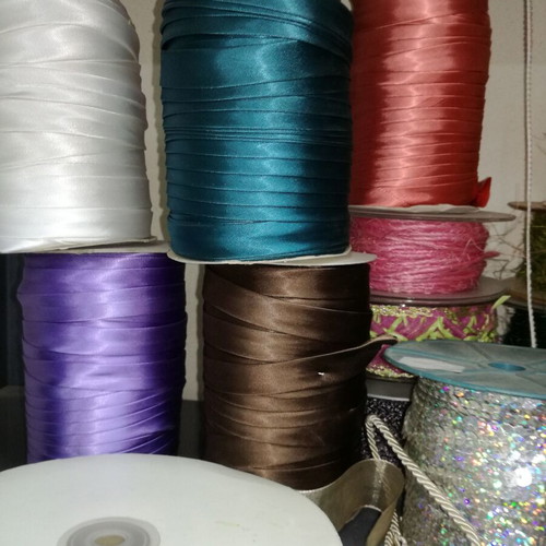 Multicolored cord ribbons for every use, new, pack of 90 pieces