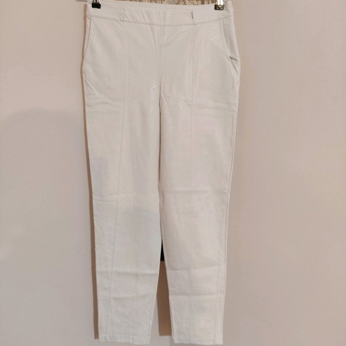 Leather pants and cropped top set Zara like new, black and white