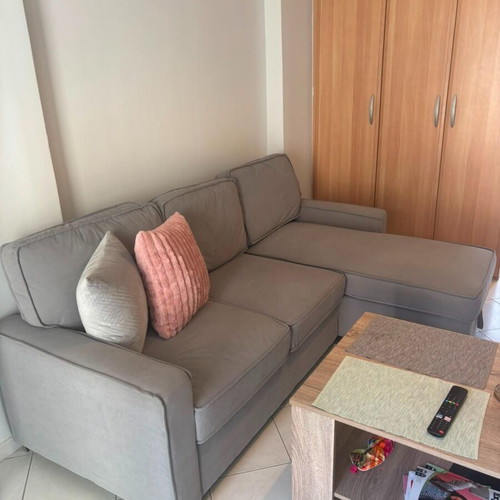 Sofa kitchen fridge and furniture set used, bundle price