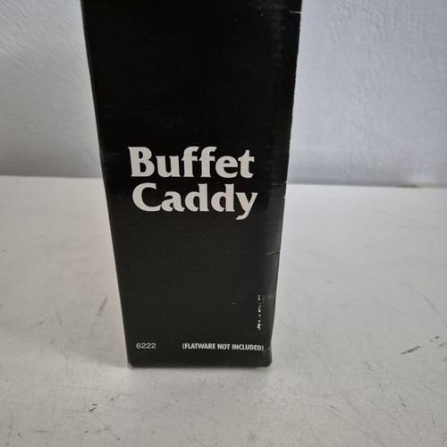 Metal Buffet Caddy cutlery organizer like new, silver