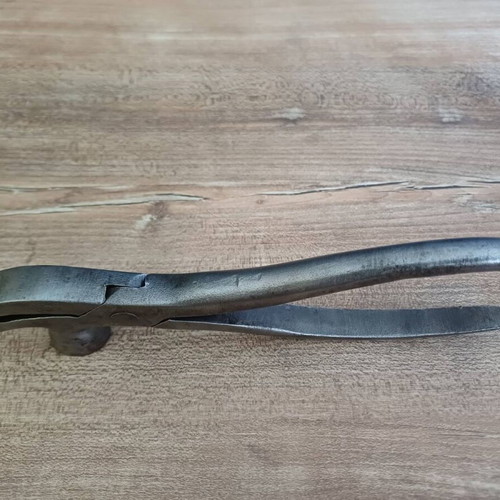 Vintage lasting pliers used cobbler tool for leather stretching and nail removal