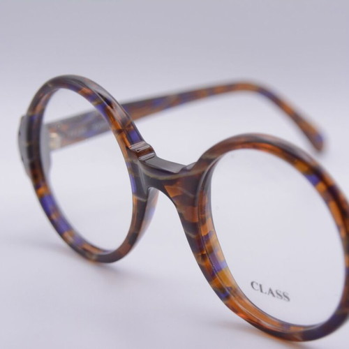 Class Vintage 80s Eyeglasses new, blue brown