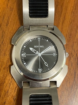 Sentinel Stainless Steel Watch designed by Harley Davidson like new, men's