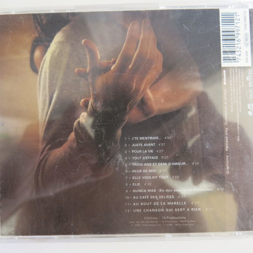 Patrick Bruel Juste Avant CD used, French pop songs 1999
