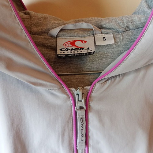 O'neill jacket used, small, gray, waterproof with fabric lining