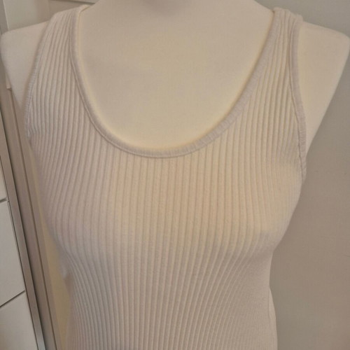 H&M ribbed midi dress beige, like new, size M