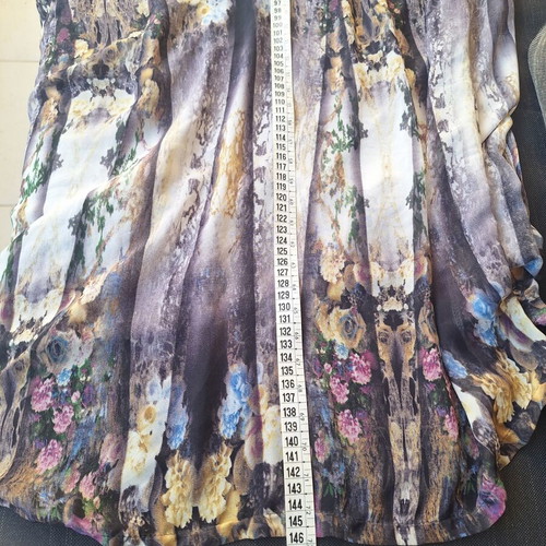 Maxi caftan dress Shine 2gether like new, size S-M, beige and purple