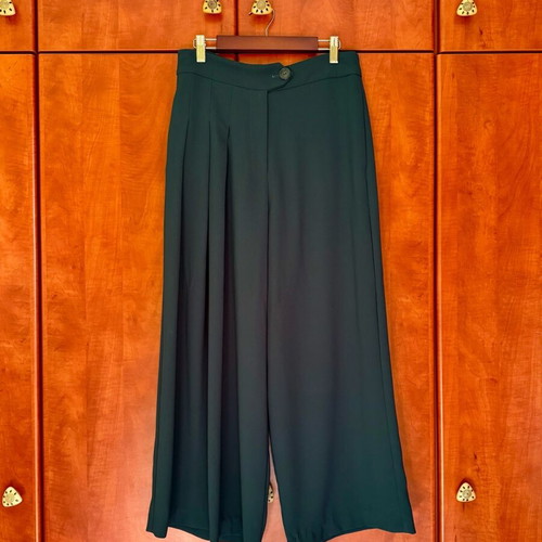AddLoft petrol cropped wide-leg pants