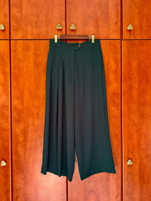 AddLoft petrol cropped wide-leg pants