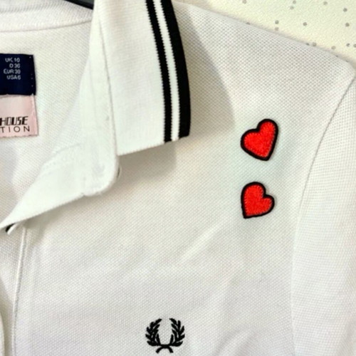 Fred Perry Amy Winehouse Foundation Polo T-shirt used, women size M 10