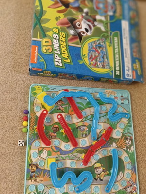 3D Zip Lines & Ladders Paw Patrol board game used