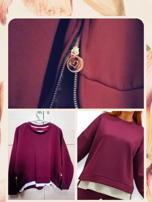 Women's burgundy sweatshirt one size, like new
