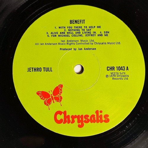 Jethro Tull Benefit vinyl like new, rock