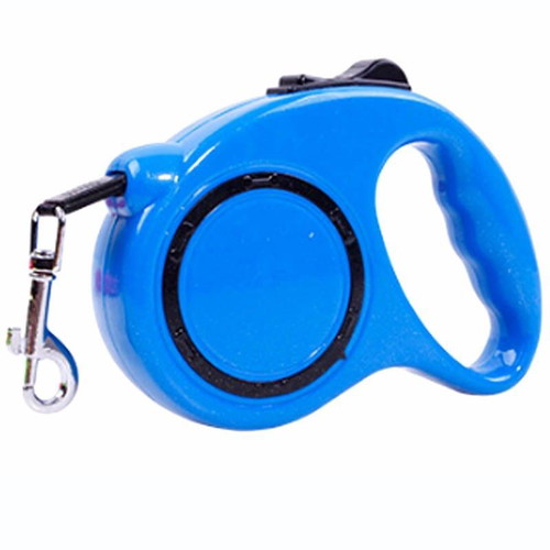 Automatic dog leash blue for small and medium pets