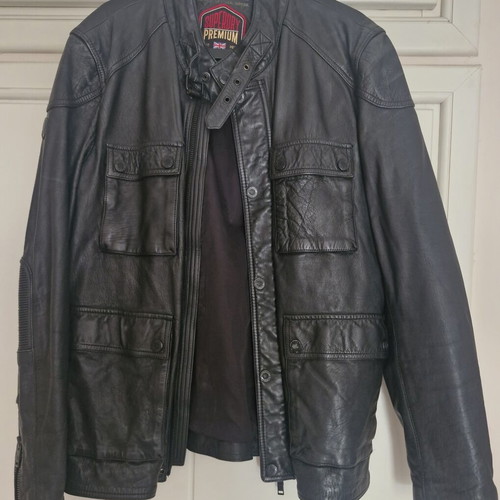 Superdry Premium leather jacket Endurance Edition like new, XXL, black