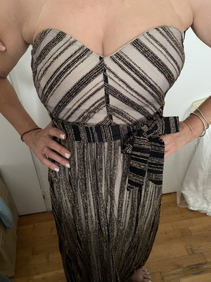 Lynne formal dress, black multicolor, size M