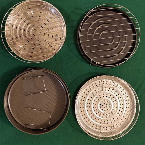 Set of 8 air fryer and multi-cooker accessories and oven parts
