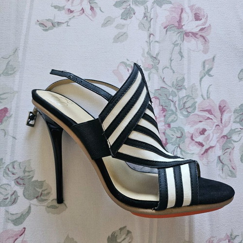 Women slingbacks gx by GWEN STEFANI new, size 39, black-white