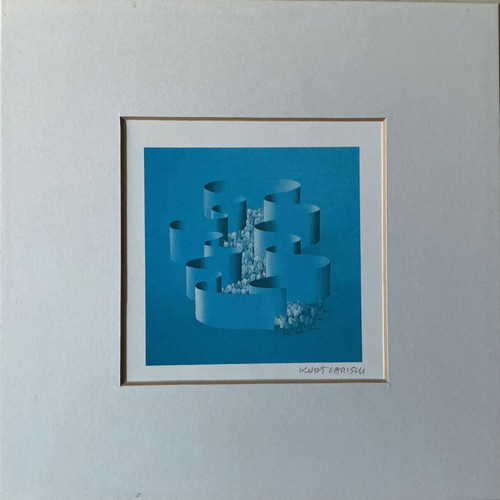 Kurt Larisch signed surrealist art print
