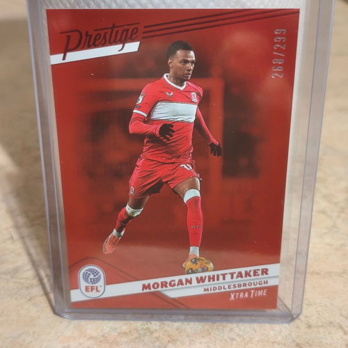 Morgan Whittaker 2025-26 Panini Prestige EFL Xtra Time Red card new