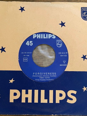 Piero Cotto Why Did You Go / Forgiveness 45 used vinyl