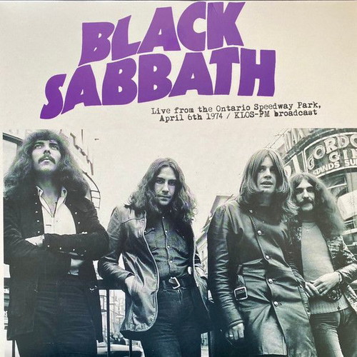 Black Sabbath Live From The Ontario Speedway Park Purple LP new, Rock