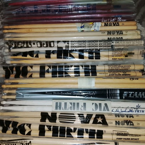 Branded drumsticks like new