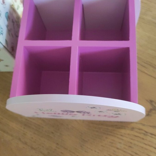 Hello Kitty wooden desk organizer new with Sanrio license