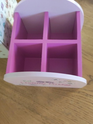 Hello Kitty wooden desk organizer new with Sanrio license