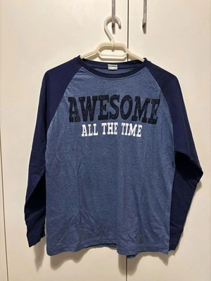 Pajama shirt used, blue, size M, thin fabric