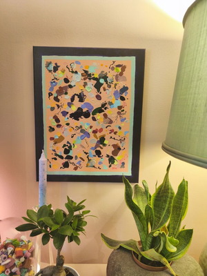 Abstract painting original on canvas 40x50 hand painted