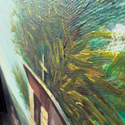 Painting by artist Skourlis used
