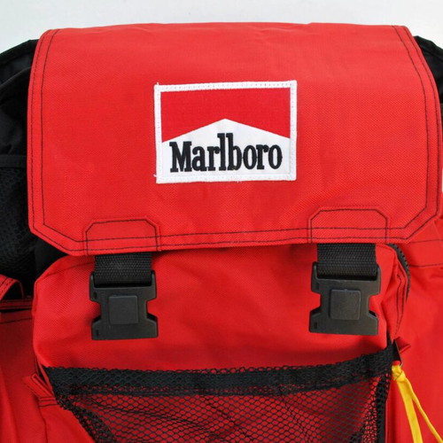 Vintage Marlboro Adventure Team backpack like new, black and red