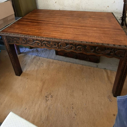 Handmade Skyrian Dining Table from Solid Heartwood Like New