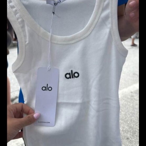 Alo tank top new, size L, white