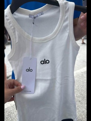 Alo tank top new, size L, white