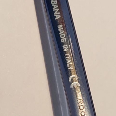 Dolce & Gabbana eyeglasses used, blue, acetate temples