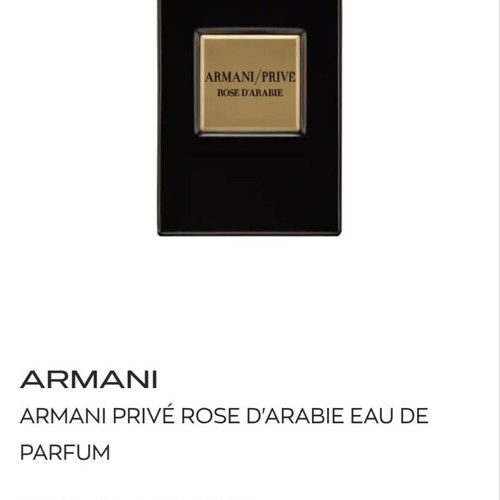 Armani Privé Rose d'Arabie Eau de Parfum 100 ml like new