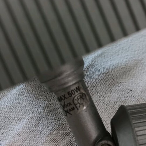 Wall spot aluminum light fixture like new with bulb